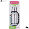 TERMOS PRÓŻNIOWY ZE STALI NIERDZEWNEJ Z UCHWYTEM inox 1500ML 1,5L + KUBEK TERMOS PRÓŻNIOWY ZE STALI NIERDZEWNEJ Z UCHWYTEM inox 1500ML 1,5L + KUBEK