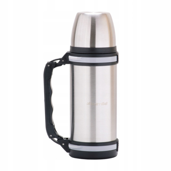 TERMOS PRÓŻNIOWY ZE STALI NIERDZEWNEJ Z UCHWYTEM inox 1500ML 1,5L + KUBEK TERMOS PRÓŻNIOWY ZE STALI NIERDZEWNEJ Z UCHWYTEM inox 1500ML 1,5L + KUBEK