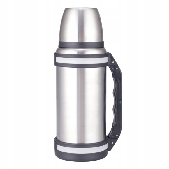 TERMOS PRÓŻNIOWY ZE STALI NIERDZEWNEJ Z UCHWYTEM inox 1500ML 1,5L + KUBEK TERMOS PRÓŻNIOWY ZE STALI NIERDZEWNEJ Z UCHWYTEM inox 1500ML 1,5L + KUBEK