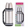 TERMOS PRÓŻNIOWY ZE STALI NIERDZEWNEJ Z UCHWYTEM inox 1500ML 1,5L + KUBEK TERMOS PRÓŻNIOWY ZE STALI NIERDZEWNEJ Z UCHWYTEM inox 1500ML 1,5L + KUBEK