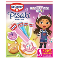 DR.OETKER PISAKI CUKROWE KOCI DOMEK GABI nowa receptura 68G