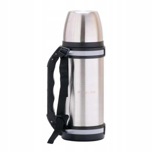 TERMOS PRÓŻNIOWY ZE STALI NIERDZEWNEJ Z UCHWYTEM inox 1500ML 1,5L + KUBEK TERMOS PRÓŻNIOWY ZE STALI NIERDZEWNEJ Z UCHWYTEM inox 1500ML 1,5L + KUBEK
