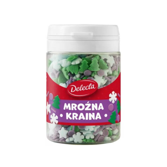 Delecta MROŹNA KRAINA posypka dekoracje do ciast 48G
