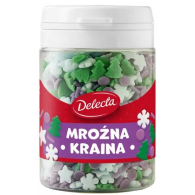 Delecta MROŹNA KRAINA posypka dekoracje do ciast 48G