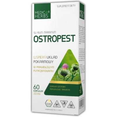Medica Herbs OSTROPEST 312mg SYLIMARYNA 250mg 60kaps