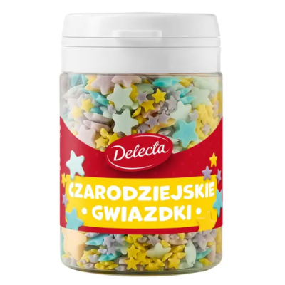 Delecta CZARODZIEJSKIE GWIAZDKI posypka dekoracje do ciast