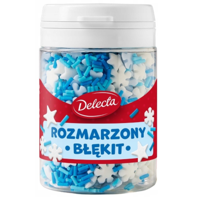 Delecta ROZMARZONY BŁĘKIT MIX ŚWIĄTECZNYCH DO CIAST posypki