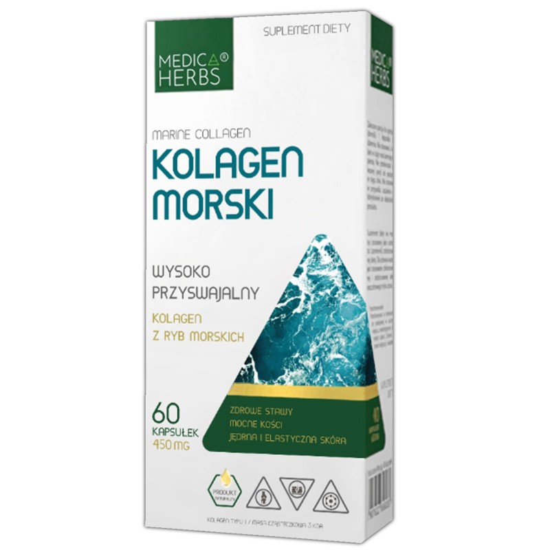 Medica Herbs KOLAGEN MORSKI TYPU I hydrolizowany Z DZIKICH