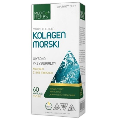 Medica Herbs KOLAGEN MORSKI TYPU I hydrolizowany Z DZIKICH