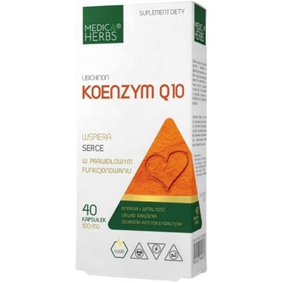 Medica Herbs UBICHINON KOENZYM Q10 100mg 40kps wsparcie