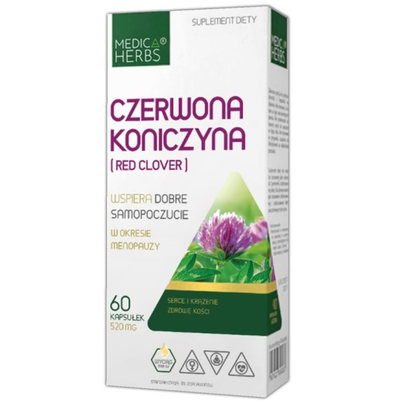 Medica Herbs CZERWONA KONICZYNA 520mg 60kaps wsparcie