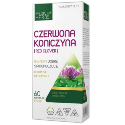 Medica Herbs CZERWONA KONICZYNA 520mg 60kaps wsparcie