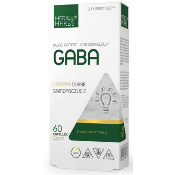 Medica Herbs GABA wsparcie UKŁAD NERWOWY SEN RELAKS 520