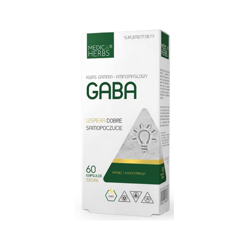 Medica Herbs GABA wsparcie UKŁAD NERWOWY SEN RELAKS 520