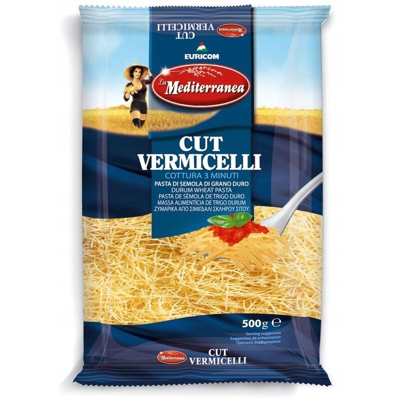 Mediterranea MAKARON nitki CUT VERMICELLI 500g cienki