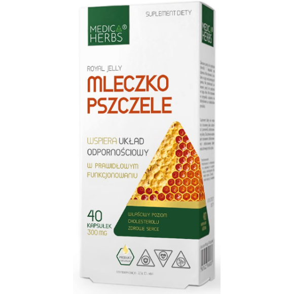 Medica Herbs MLECZKO PSZCZELE wsparcie ODPORNOŚĆ 300 MG 40
