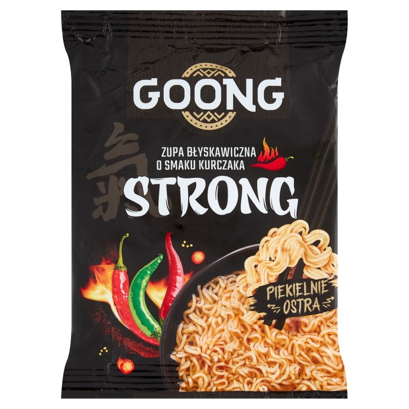 GOONG ZUPA BŁYSKAWICZNA zupka chińska - KURCZAK STRONG 65g