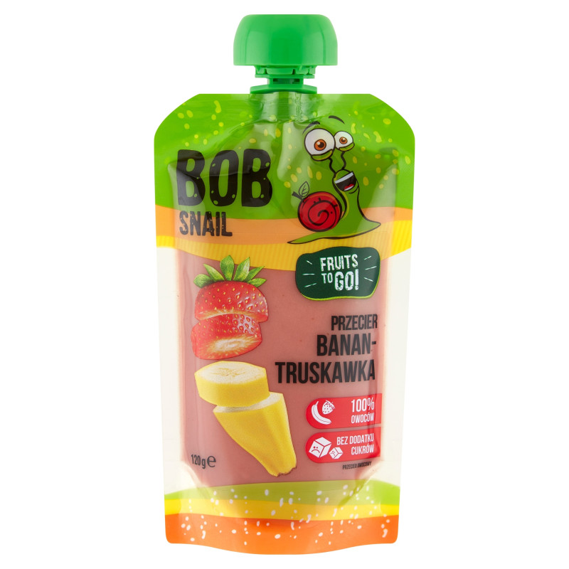 BOBSNAIL MUS PRZECIER smoothie BANAN TRUSKAWKA 120