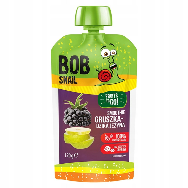 BOBSNAIL MUS PRZECIER smoothie GRUSZKA JEŻYNA 120g