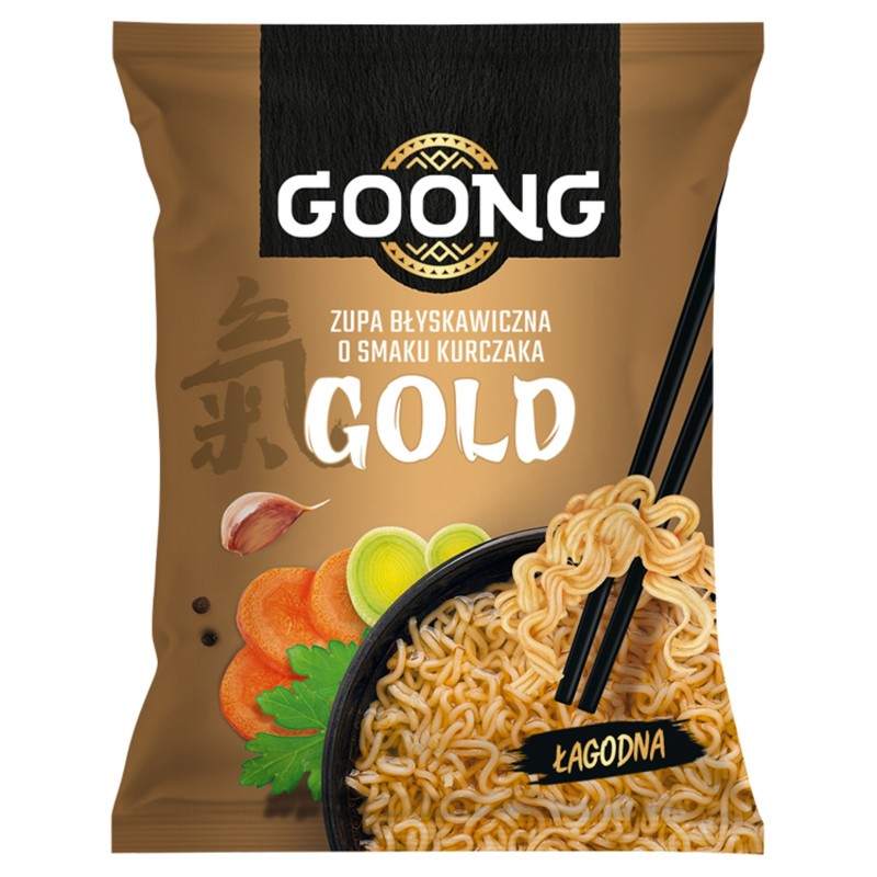 GOONG ZUPA BŁYSKAWICZNA zupka chińska - KURCZAK GOLD 65g