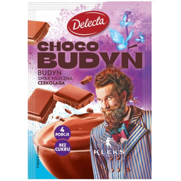 CHOCO BUDYŃ smak MLECZNA CZEKOLADA BEZ CUKRU 4 porcje AKADEMIA PANA KLEKSA