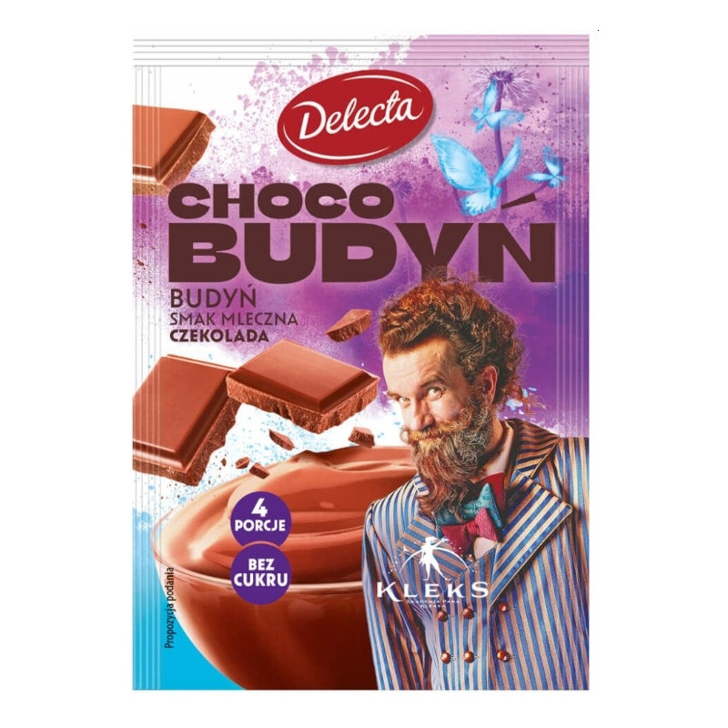 CHOCO BUDYŃ smak MLECZNA CZEKOLADA BEZ CUKRU 4 porcje AKADEMIA PANA KLEKSA