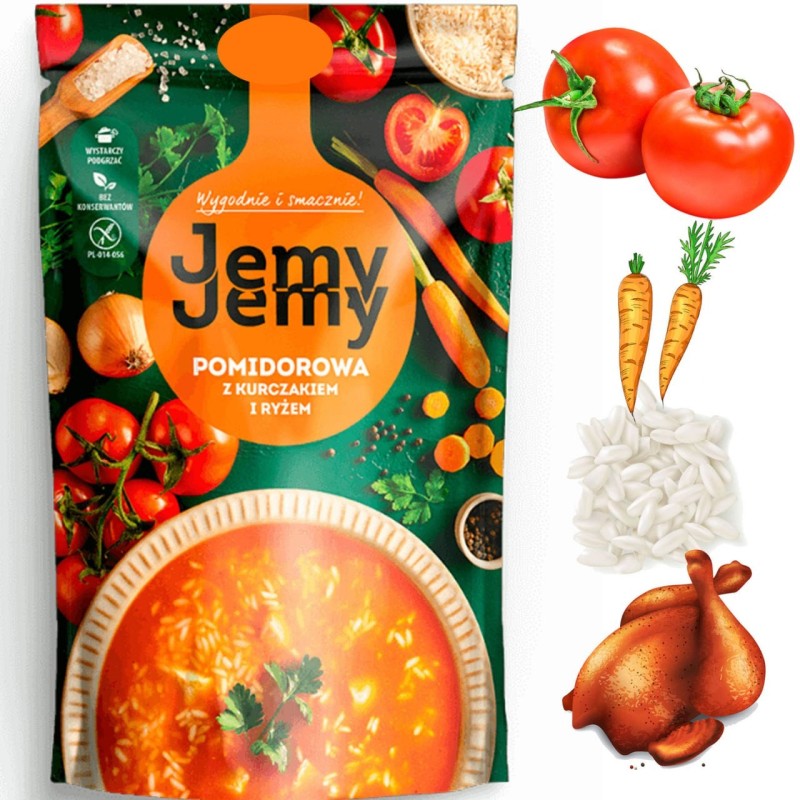 Profi JEMY JEMY ZUPA POMIDOROWA z kurczakiem i ryżem 450G