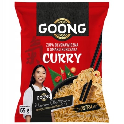 GOONG ZUPA BŁYSKAWICZNA zupka chińska - KURCZAK CURRY 65g
