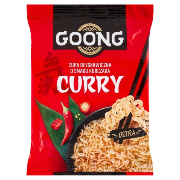 GOONG ZUPA BŁYSKAWICZNA zupka chińska - KURCZAK CURRY 65g