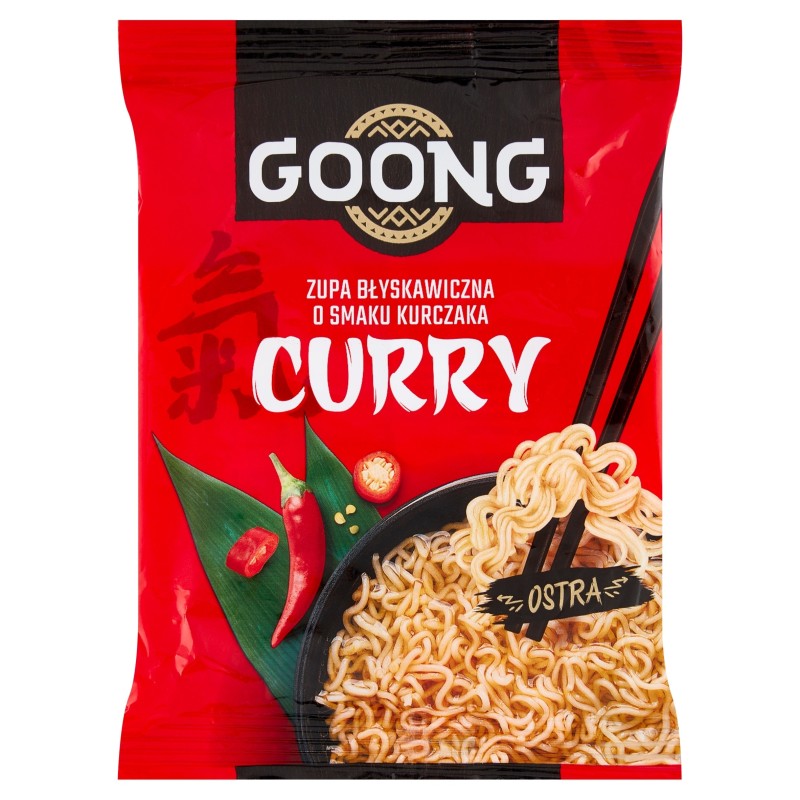 GOONG ZUPA BŁYSKAWICZNA zupka chińska - KURCZAK CURRY 65g