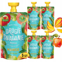 Dawtona DRUGIE ŚNIADANIE MUS 100% OWOCÓW MANGO JABŁKO bez cukru 5 x 100G