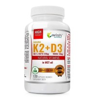 Wish WITAMINA K2 + D3 K2+D3 K2MK7 200µg D3 4000IU MCT Oil