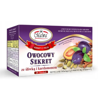 Malwa Herbatka HERBATA OWOCOWA OWOCOWY SEKRET