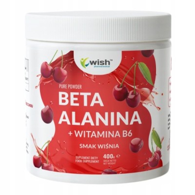 Wish BETA ALANINA + WITAMINA B6 WIŚNIA WYTRZYMAŁOŚĆ SIŁA