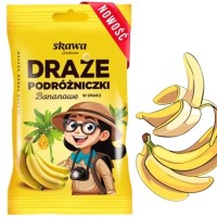 Skawa DRAŻE PODRÓŻNICZKI BANANOWE BANAN kulki cukierki 70g