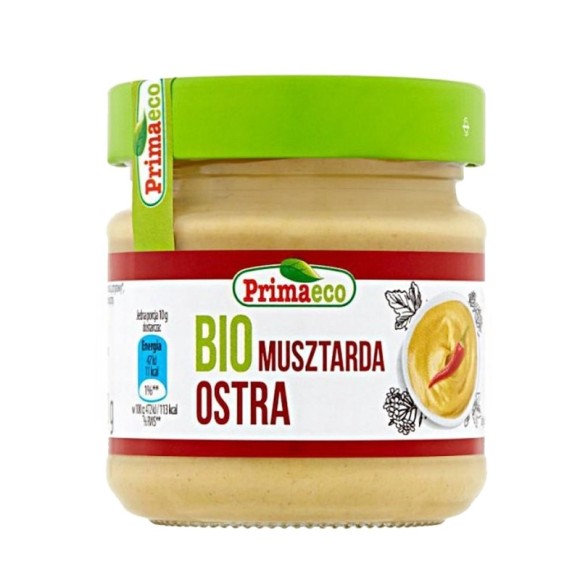 Primavika Primaeco BIO MUSZTARDA OSTRA 170g ekologiczna