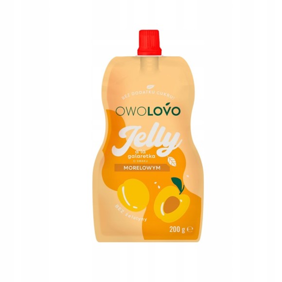 Owolovo JELLY GALARETKA W TUBCE JABŁKO MORELA deser bez