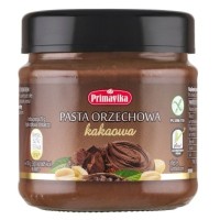 Primavika PASTA ORZECHOWA KAKAOWA bezglutenowa 190g słoik