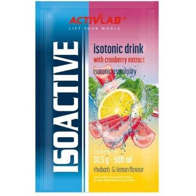 ISOACTIVE Izotonik RABARBAR CYTRYNA  31,5g 1 sztuka nr18