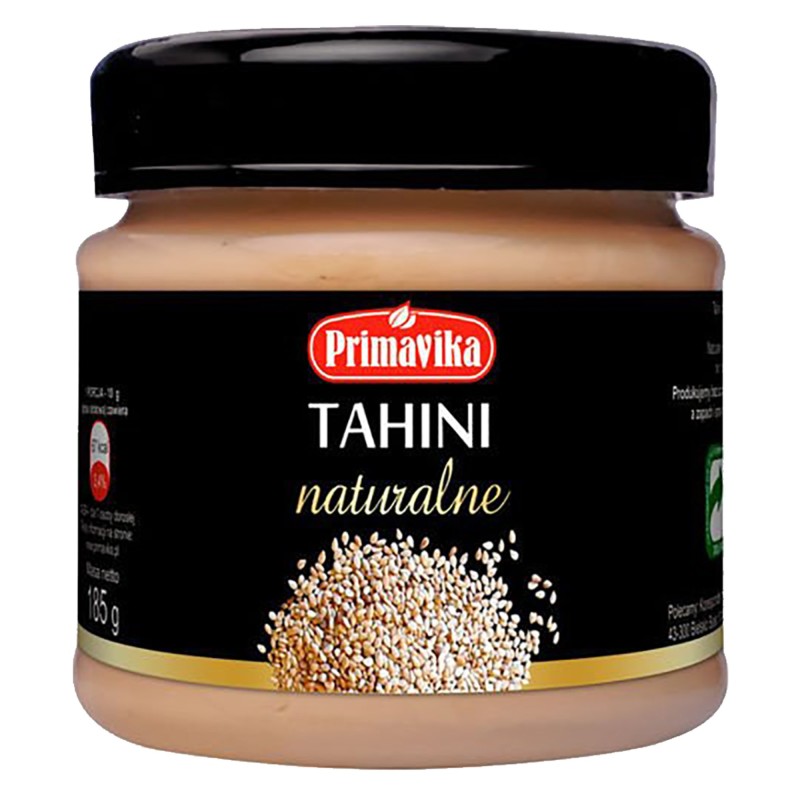 Primavika TAHINI NATURALNE Pasta sezamowa 185g słoik