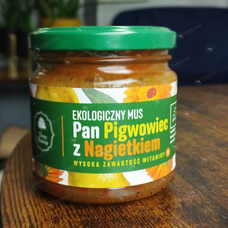 eko MUS OWOCOWY Pan PIGWOWIEC RÓŻA DYNIA NAGIETEK mix smaków 4 x 200G DARY