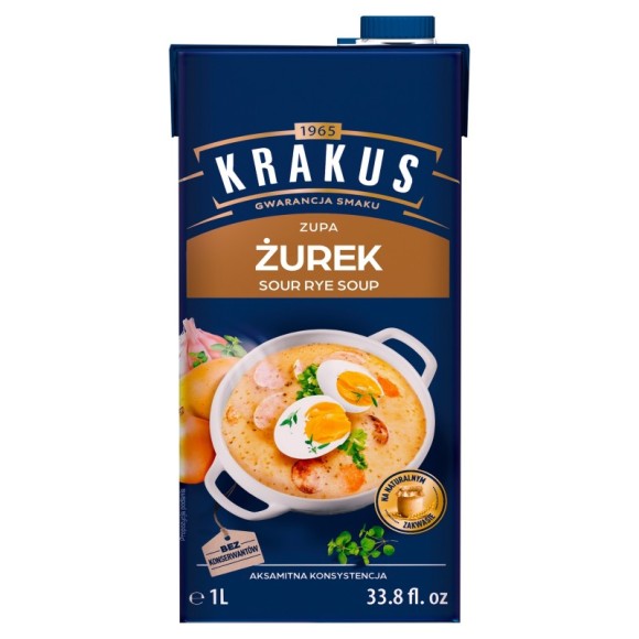 Krakus ZUPA ŻUREK NA NATURALNYM ZAKWASIE  1000ml 1L