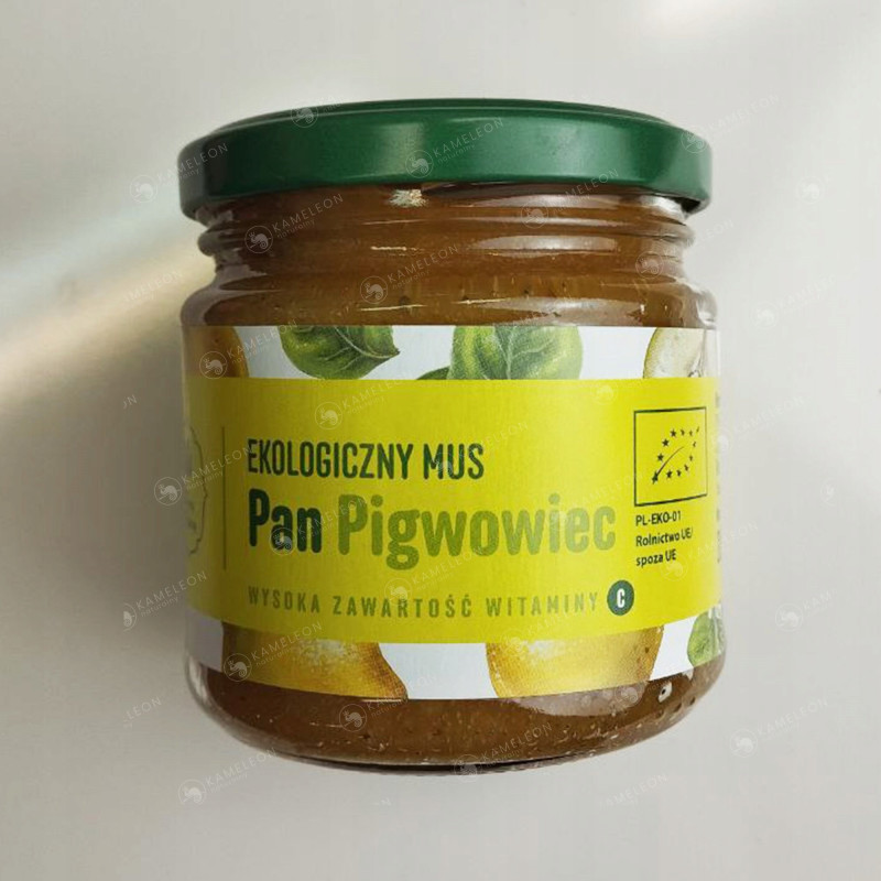 EKOLOGICZNY eko MUS OWOCOWY Pan PIGWOWIEC dużo WITAMINY C 200g DARY NATURY