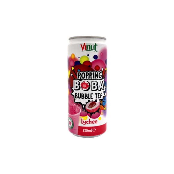 Vinut NAPÓJ POPPING BOBA BUBBLE TEA LYCHEE 320ml napój smak