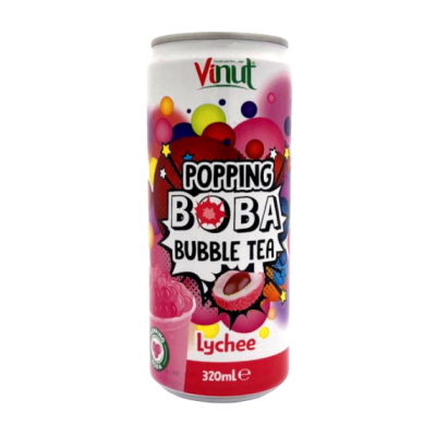 Vinut NAPÓJ POPPING BOBA BUBBLE TEA LYCHEE 320ml napój smak
