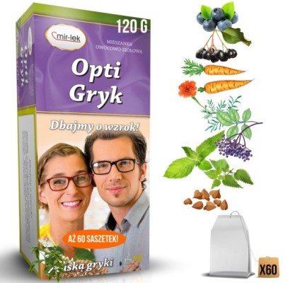 MIR-LEK OPTI GRYK wsparcie WZROKU ZDROWE OCZY mieszanka