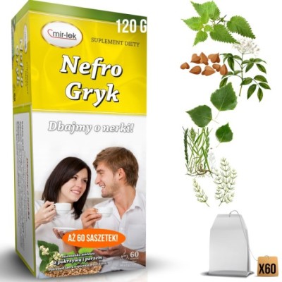 MIR-LEK NEFRO GRYK wsparcie ZDROWE NERKI mieszanka ziołowa