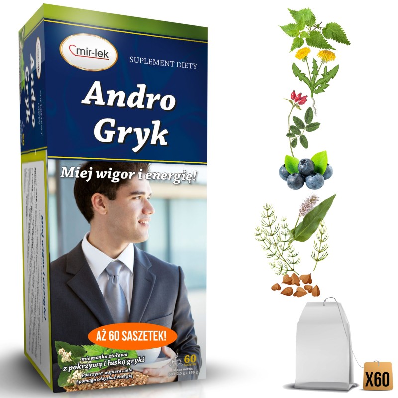 MIR-LEK ANDRO GRYK wsparcie ENERGIA WIGOR zioła mieszanka