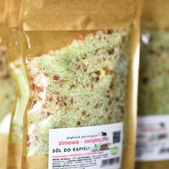 KAMELEON KULINARNY sól do kąpieli ŚWIĄTECZNA 200g pięknie