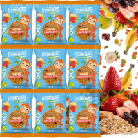 FRANK&OLI KIDS MIĘKKIE CIASTECZKO BANAN TRUSKAWKA bez cukru glutenu 35G x9